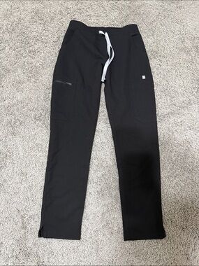 Figs Women’s Black Straight-Leg Drawstring Scrub Pant
